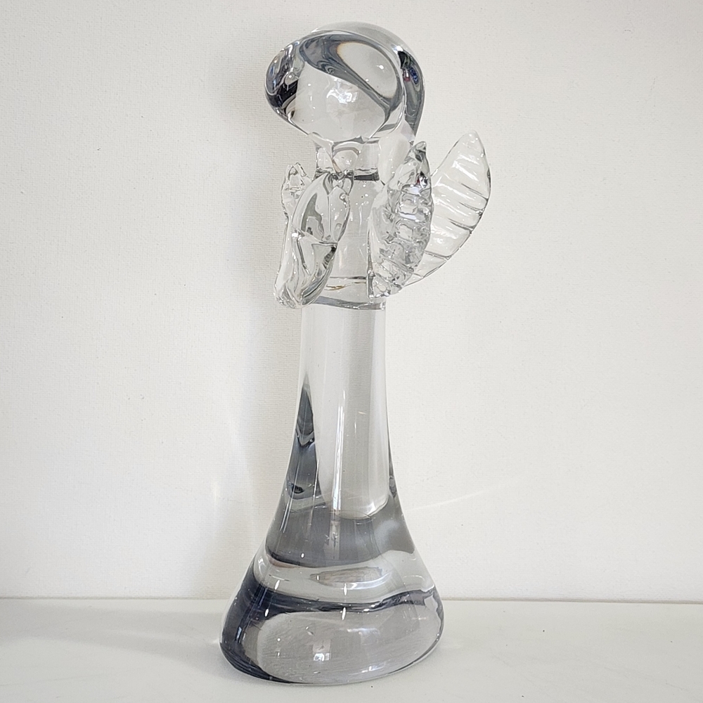 Vintage Art Glass Angel Figure Handcrafted Signed Lyn78 Holiday Decor - Picture 13 of 16